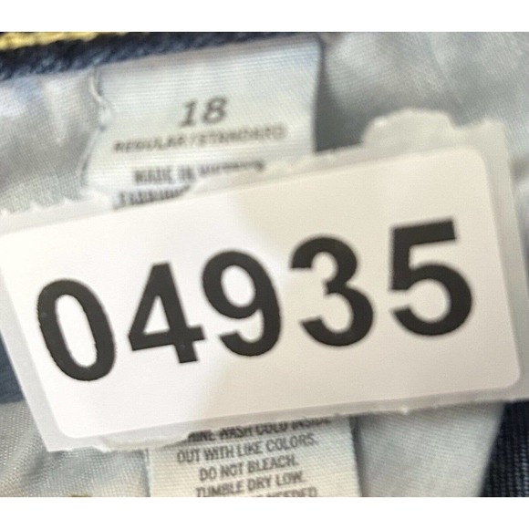 American Eagle Jeans Womens 18 Blue Measures 36X26 Super Skinny Super Stretch - Picture 10 of 10